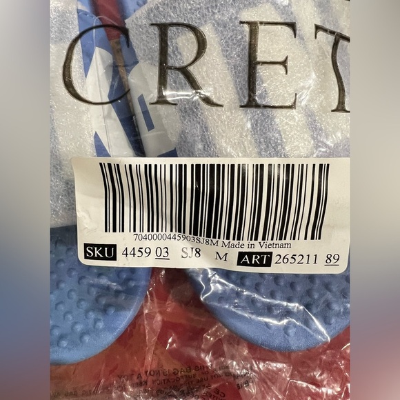 NEW NWT‎ VS Victoria secret blue slides sandals M medium 7/8 - Picture 7 of 8